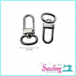 RING - EGG SHAPE-METAL-1.5CM (2PC/PK)
